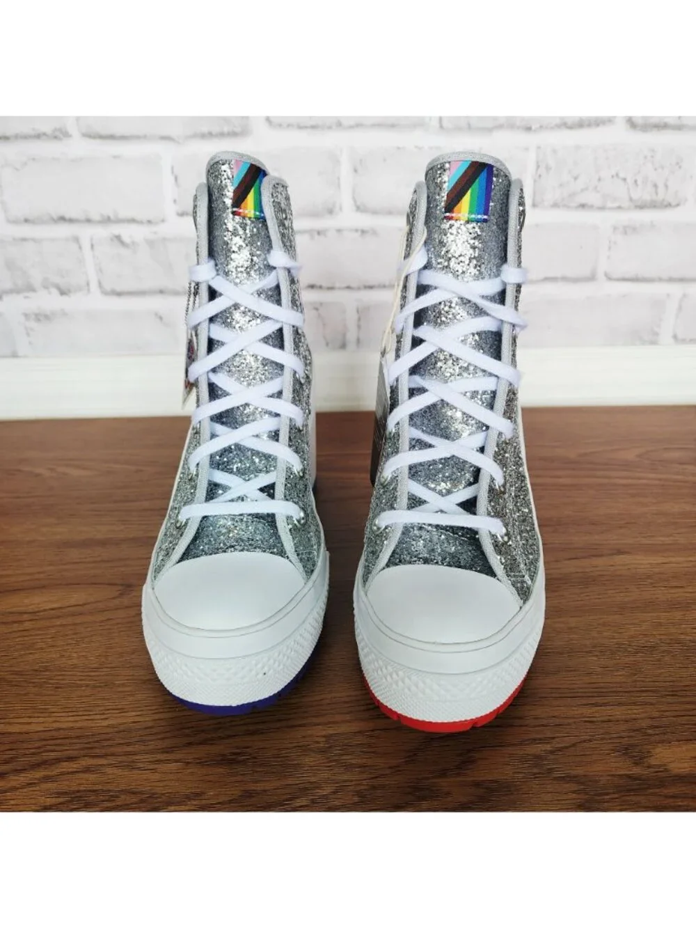 ⭐CONVERSE CHUCK 70 DELUXE Sz 8.5 Mens Shoes Heel Boots Sneakers Glitter A06028C